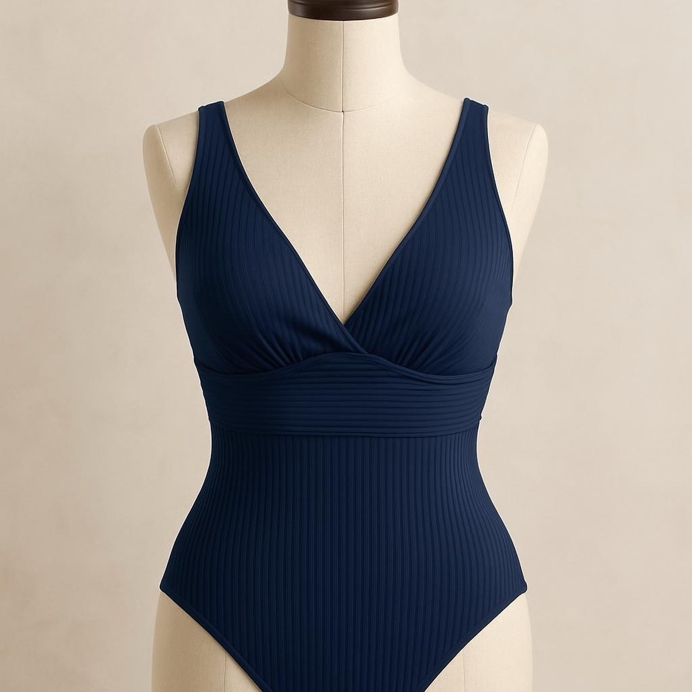 Cupshe Navy One Piece Swimsuit, Medium